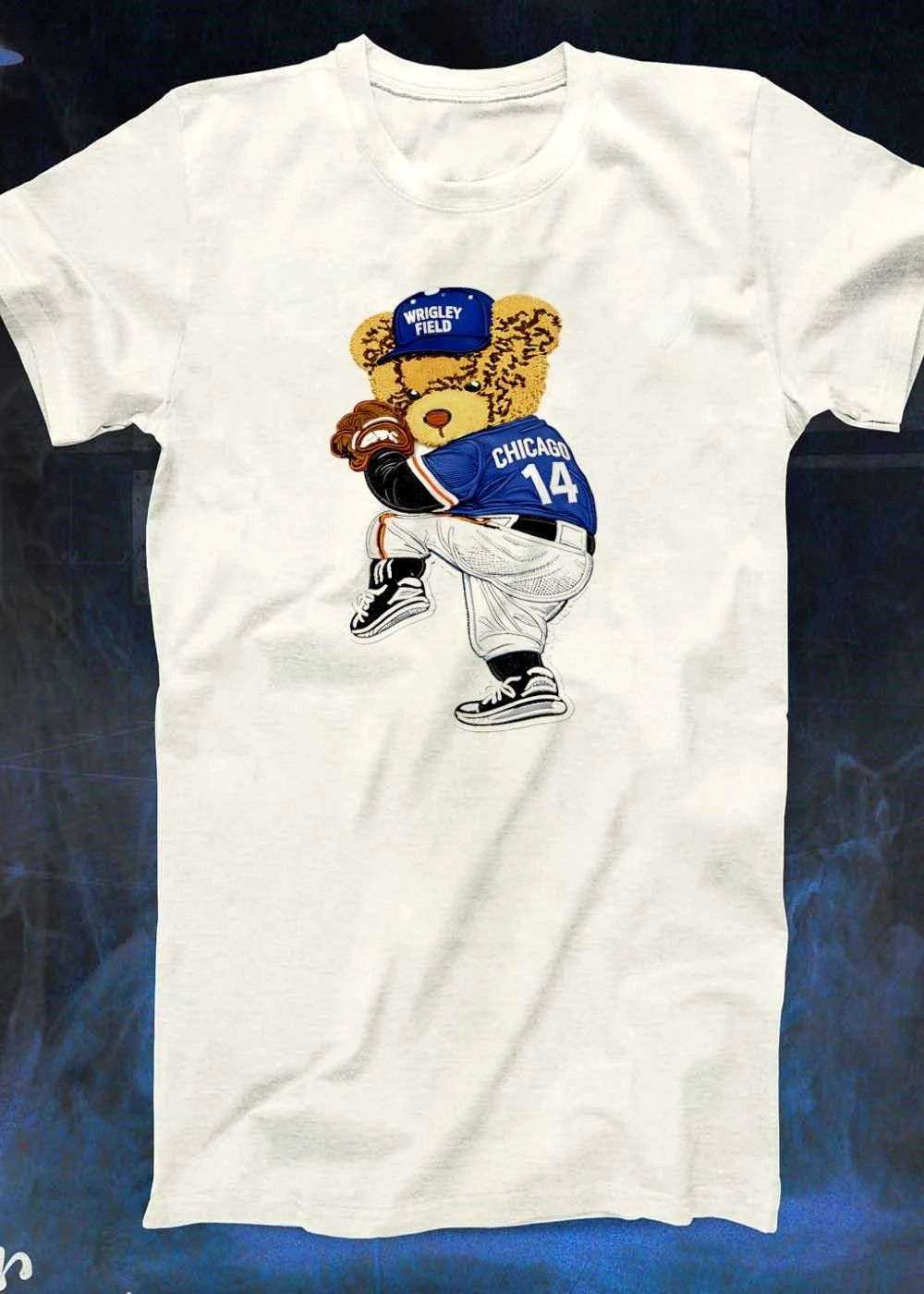 Wrigley Field Chicago 14 Bear Baseball T-Shirt