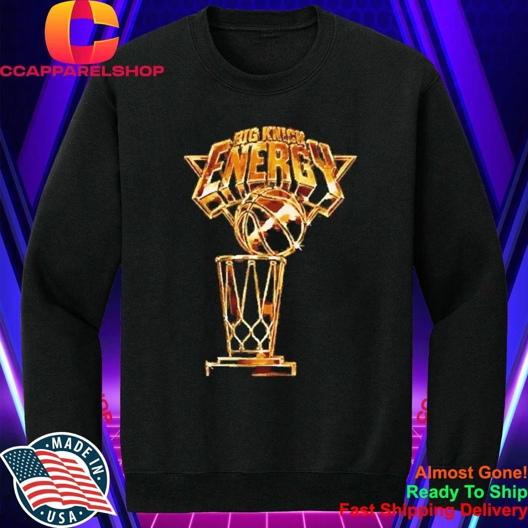 Gold Big Knick Energy Trophy Basketball Championship Shirt