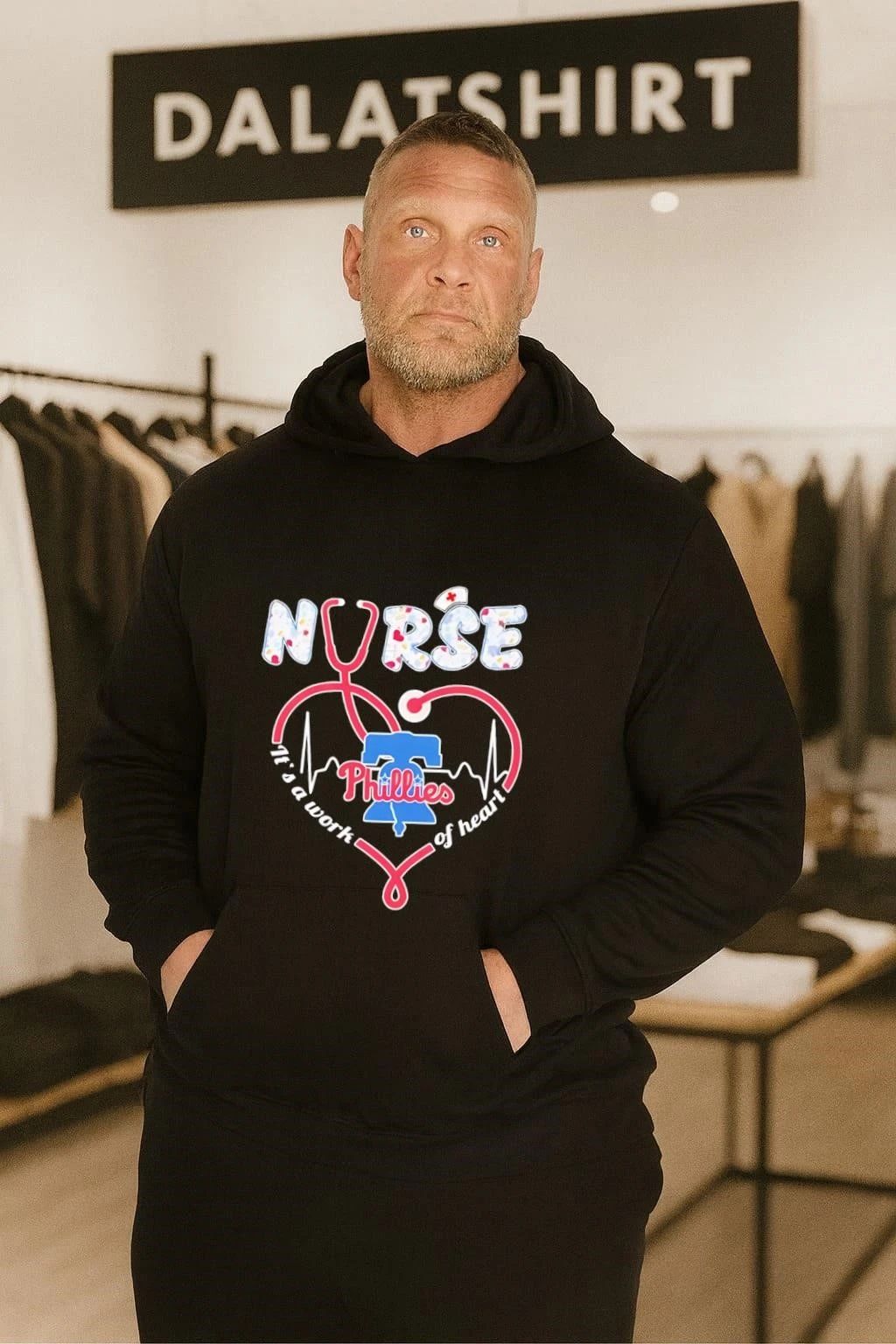 Philadelphia phillies nurse it’s a work of heart stethoscope shirt