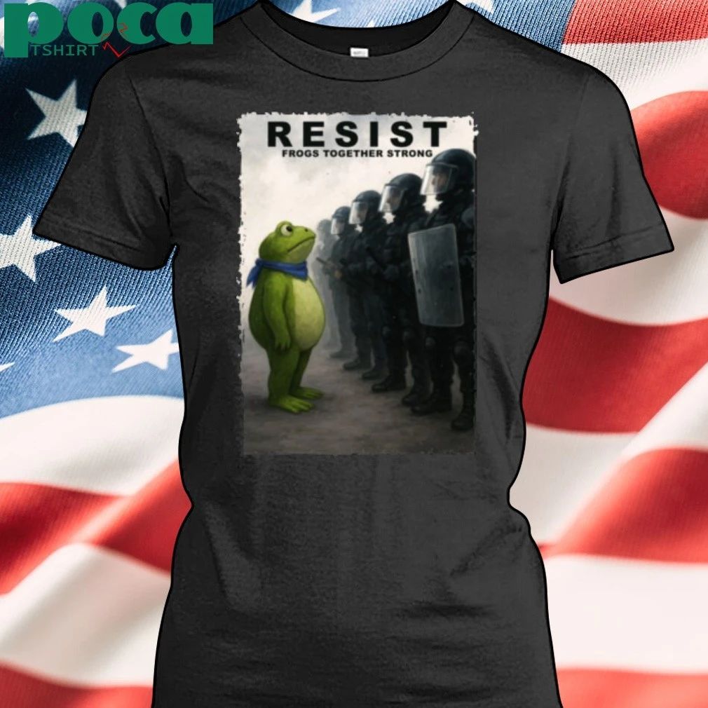 Portland Frog Resist Frogs Together Strong T-shirt