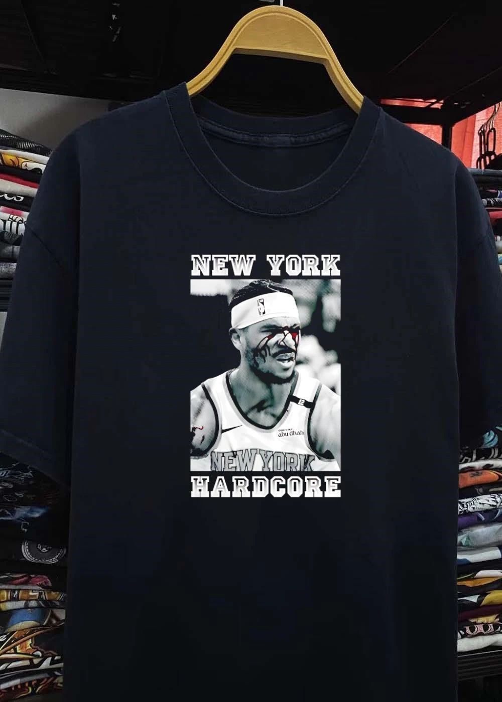 New York Hardcore Josh Hart Bleeding NBA Face T-Shirt