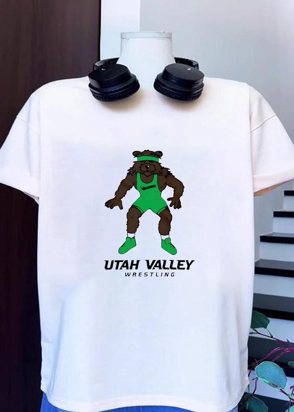 Utah Valley Wrestling Willy mascot shirt