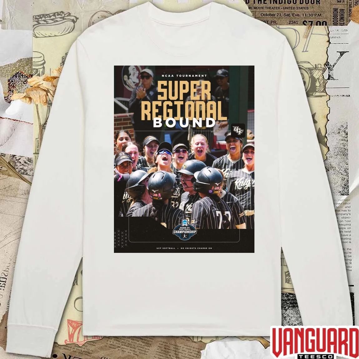 UCF Softball 2026 NCAA Tournament Super Regionals Bound Poster t-shirt