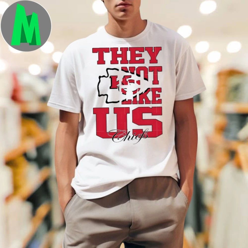 They Not Like Us Kansas City Chiefs Logo 2025 T-Shirt