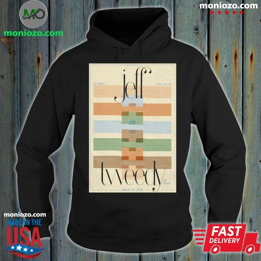 Original Jeff Tweedy Santa Cruz CA 3 24 2026 Poster Shirt
