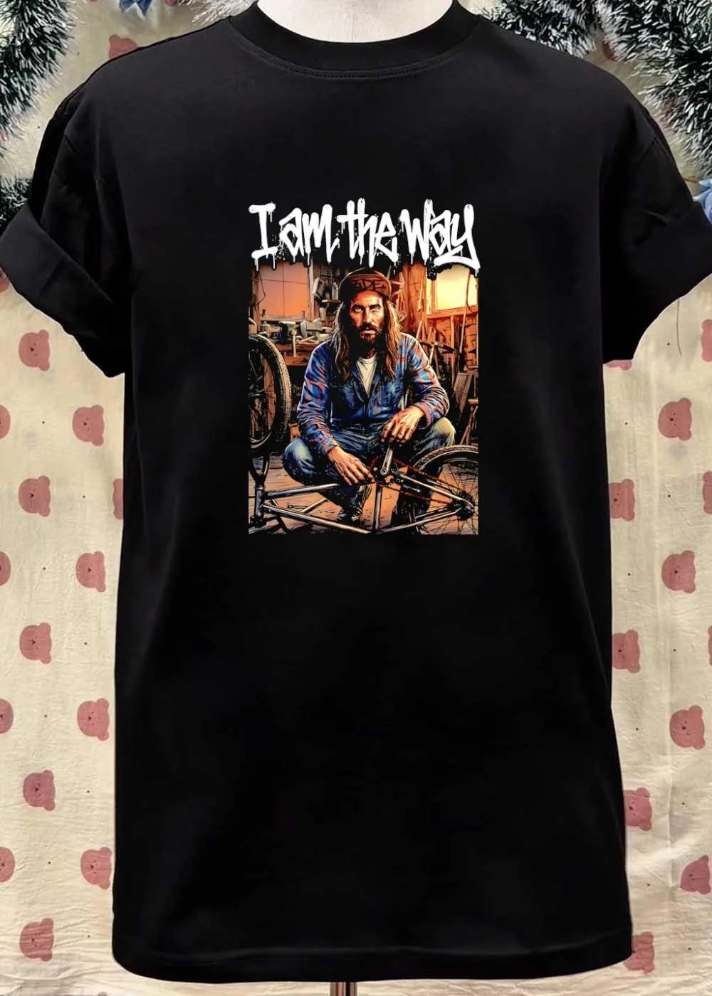 I Am the Way Man Fixing Bicycle T-Shirt