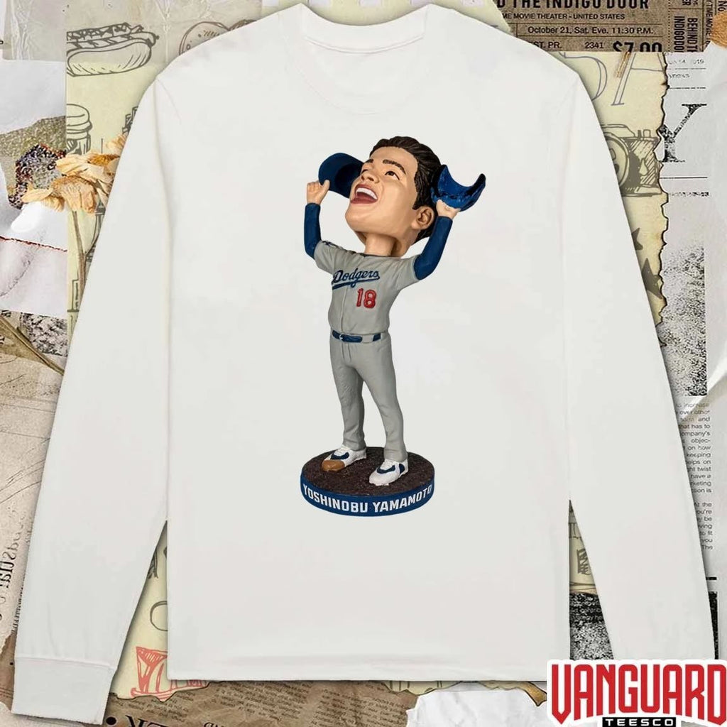 Dodgers Yoshinobu Yamamoto Game 7 Last Out Bobblehead 2026 Giveaways t-shirt