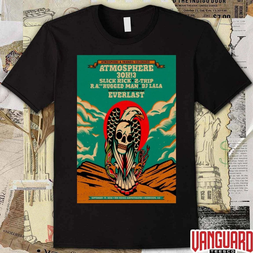 Atmosphere Pop Up Now September 19 2026 Red Rocks Amphitheatre Morrison CO Poster t-shirt