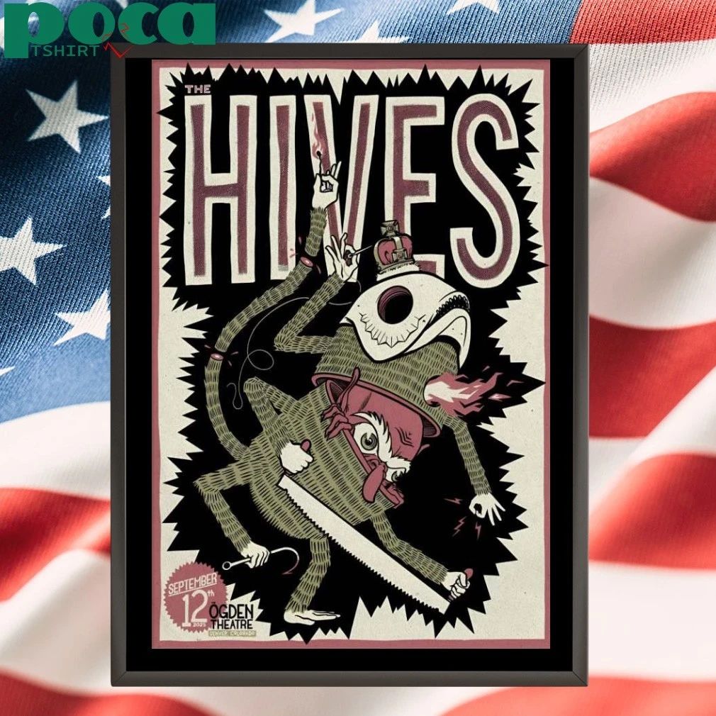 The Hives Sep 12 2025 Ogden Theatre in Denver CO Poster T-Shirt
