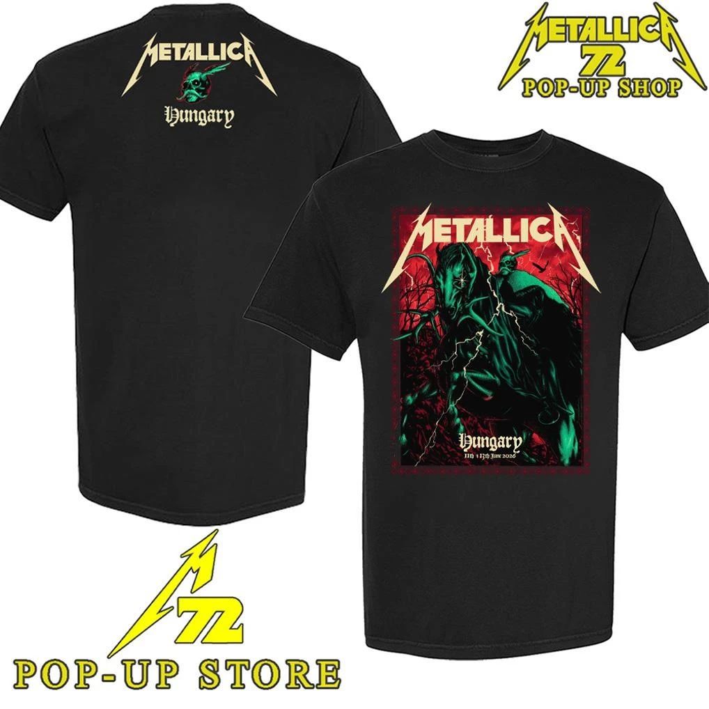Metallica M72 Budapest Hungary 2026 Design Alex Almeida T-Shirt
