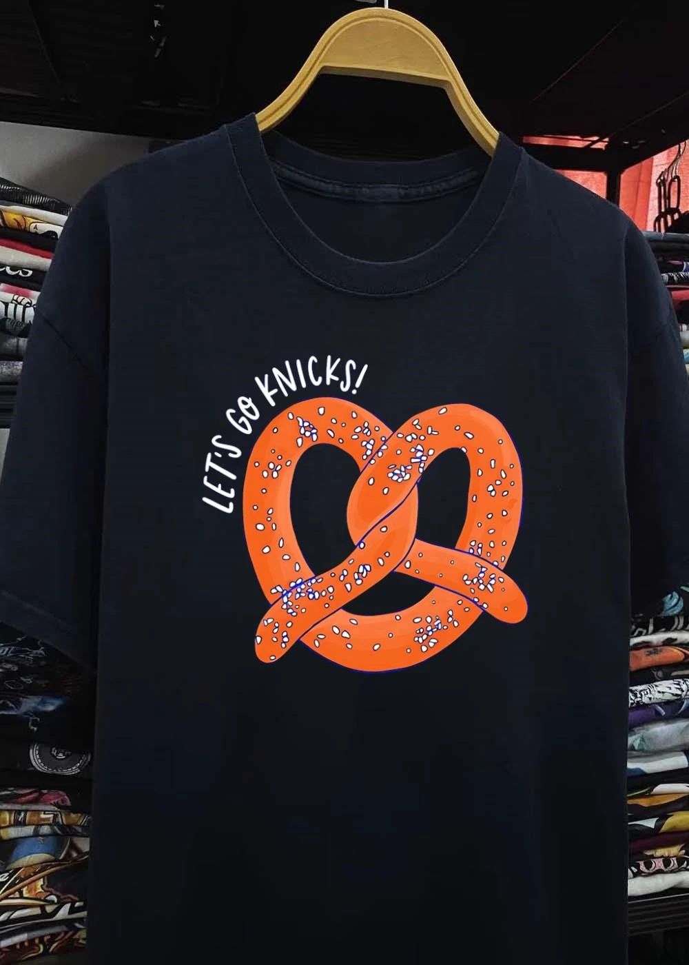 NY Knicks Fan Gift Let’s Go Knicks Pretzel T-Shirt