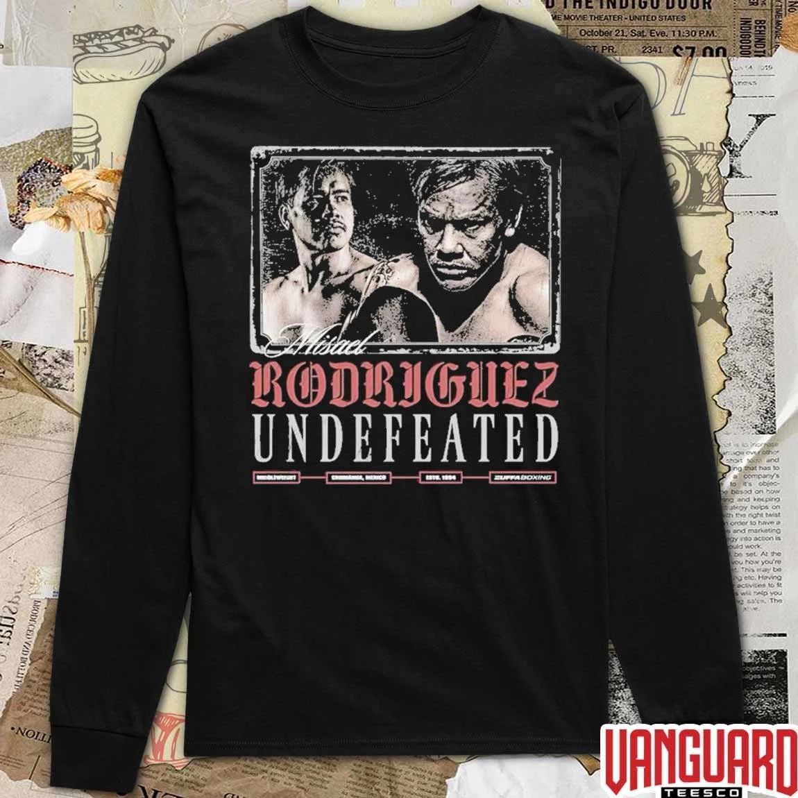 Misael Rodriguez Undefeated ZUFFA Boxing t-shirt