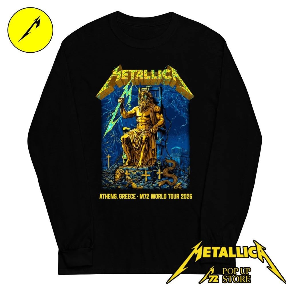 Metallica M72 Athens limited-edition poster Zeus by Revolver Dart Shirt
