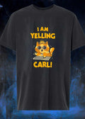 I Am Yelling Carl Cat Wearing Crown Sunglasses Keyboard shirt