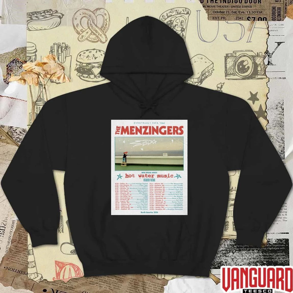 The Menzingers Everything I Ever Saw North America 2026 Tour Poster t-shirt
