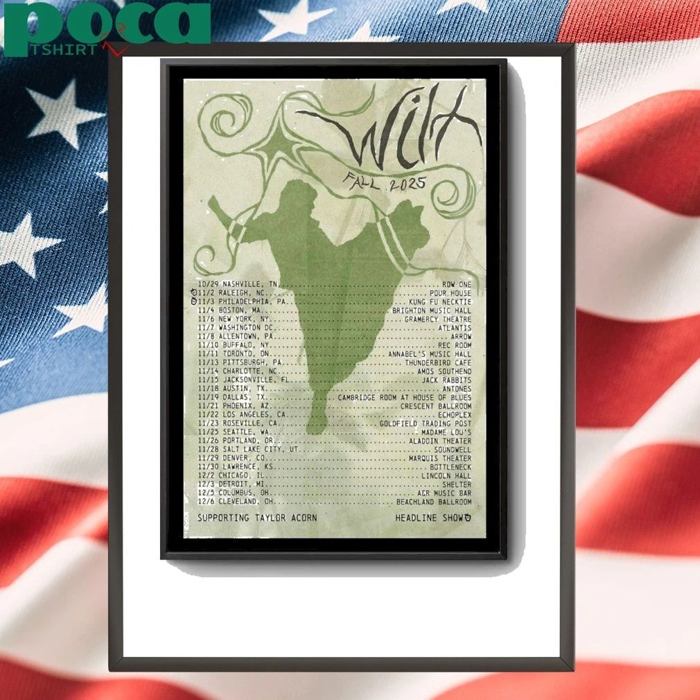 Wilt Band 2025 Fall Tour Poster shirt