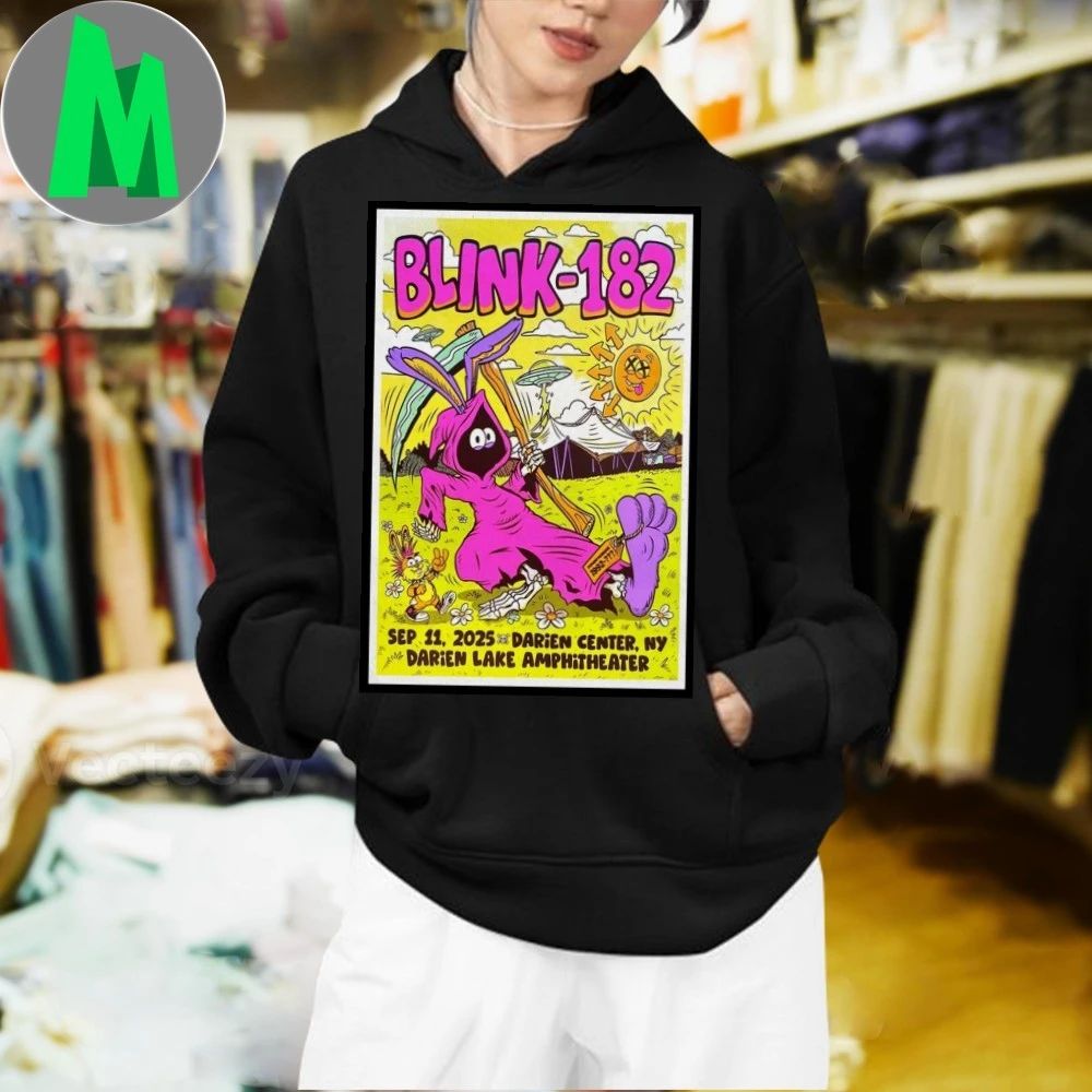 Blink-182 Sep 11 2025 Darien Lake Performing Arts Center Poster T-Shirt