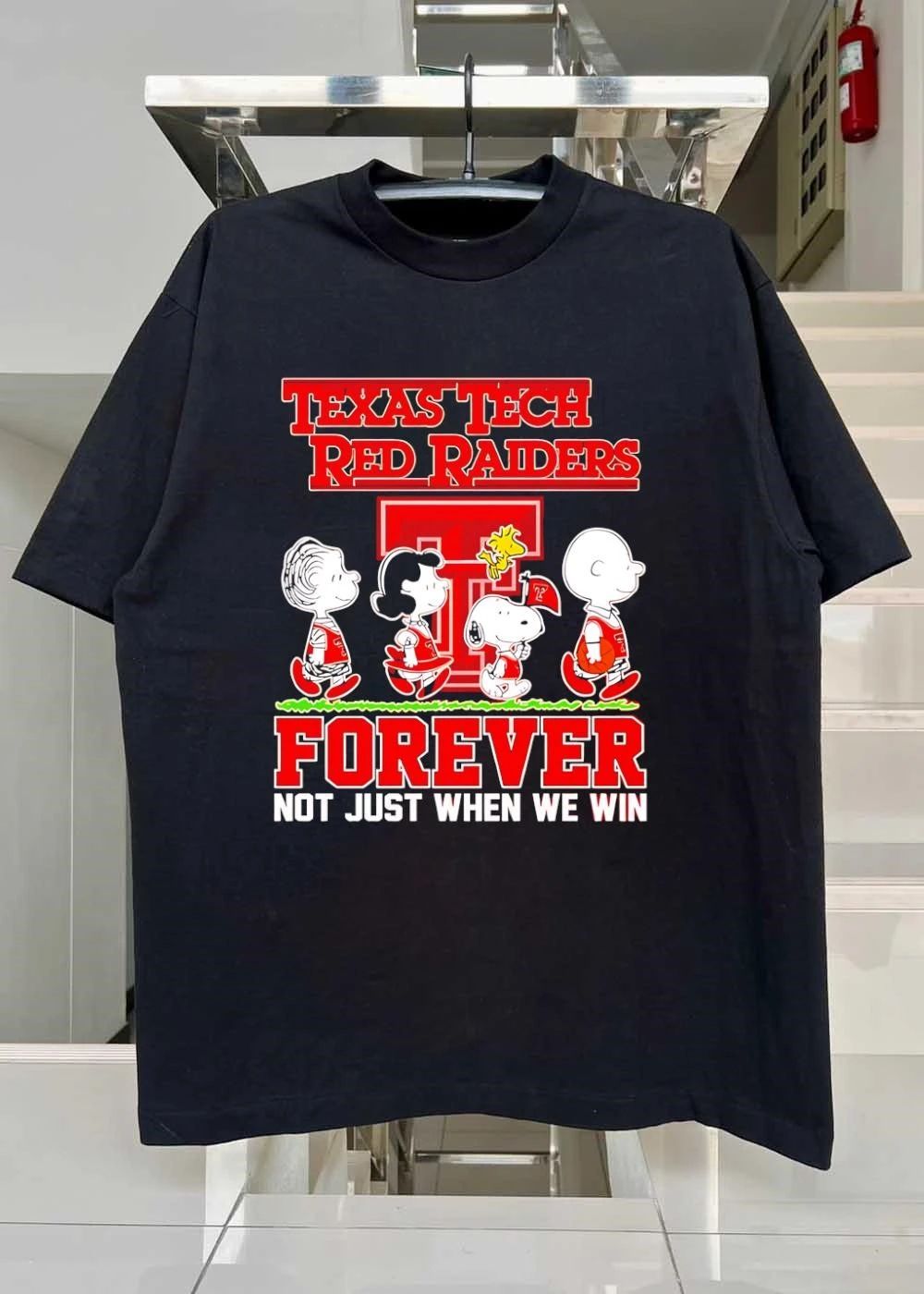 Peanuts Texas Tech Red Raiders forever not just when we win shirt