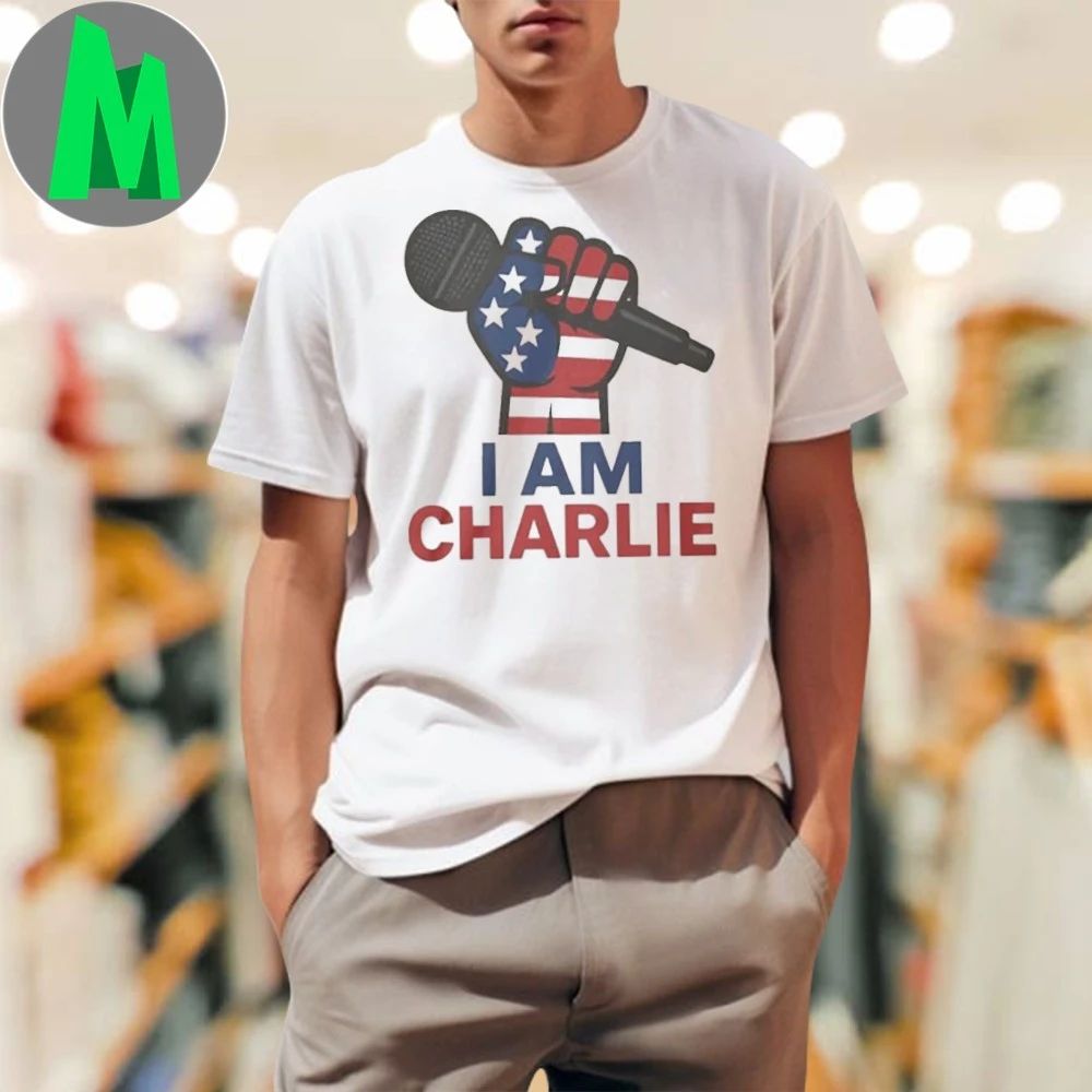 Charlie Kirk I am Charlie American Flag Shirt