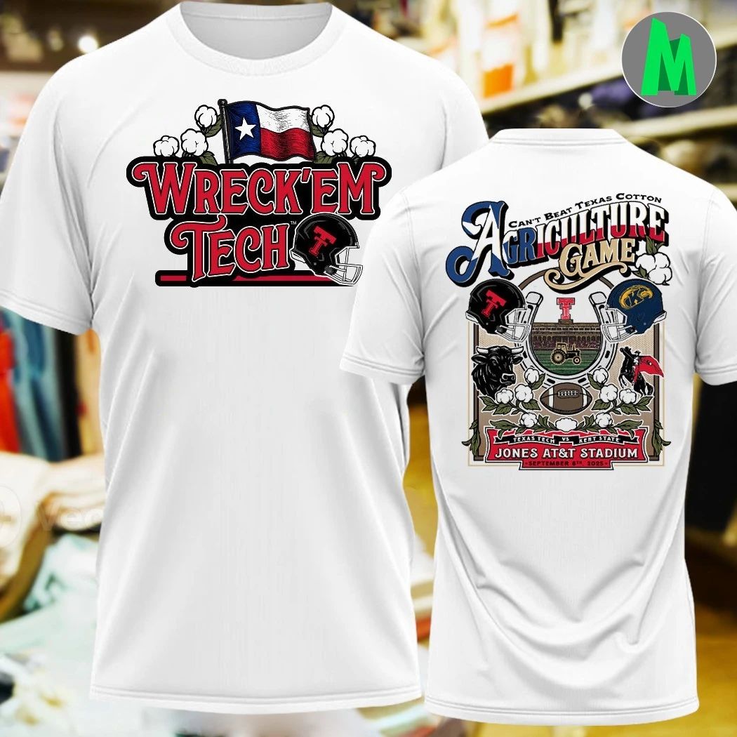 Texas Tech vs. Kent State 2025 Celebrate Agriculture Gameday Shirt
