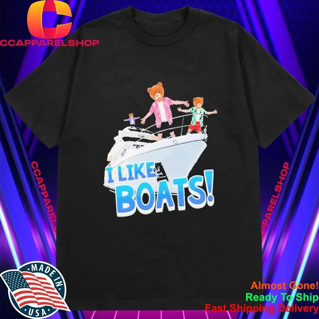 Bearhead I Like Boats Airplane Mode Shirt
