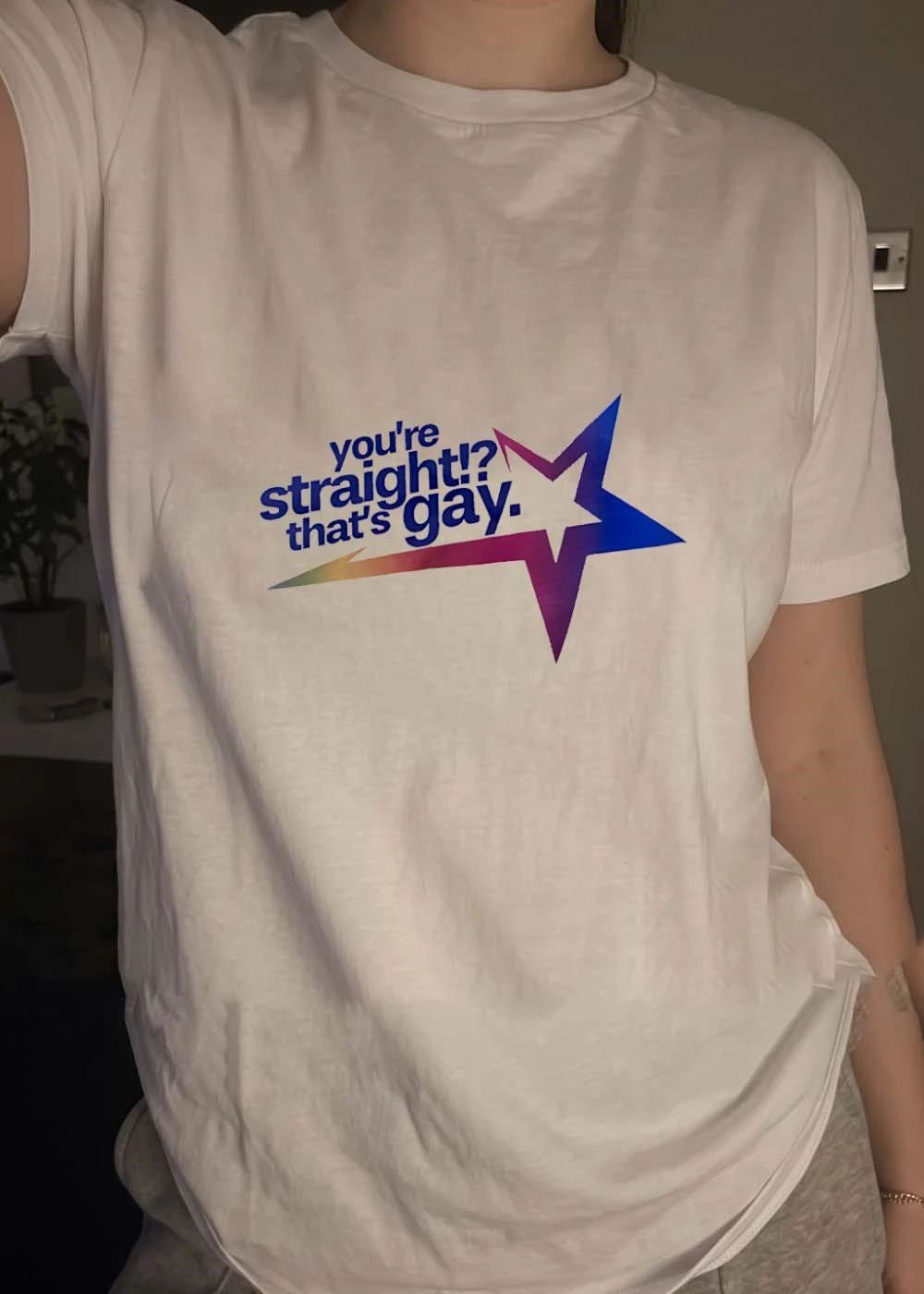 You’re Straight That’s Gay Rainbow Star shirt