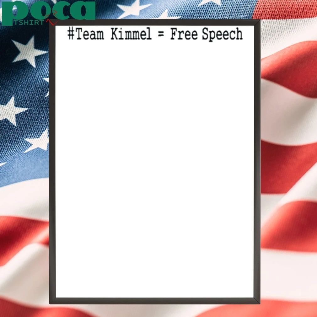 Team Kimmel Free Speech T Shirt 2025 Political Statement T-shirt