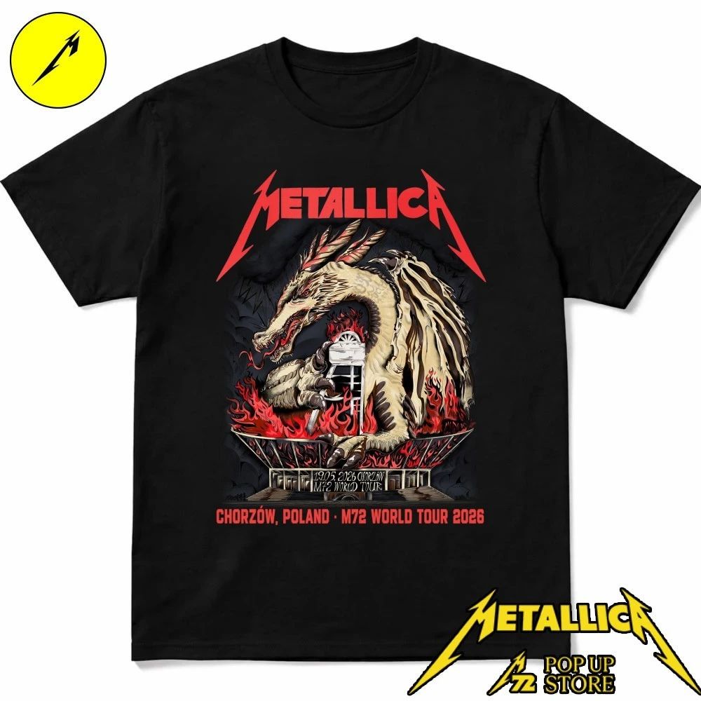 Metallica Heavy Metal Chorzów Pop Up Shop Dragon Limited-Edition Tee By Karol Banach