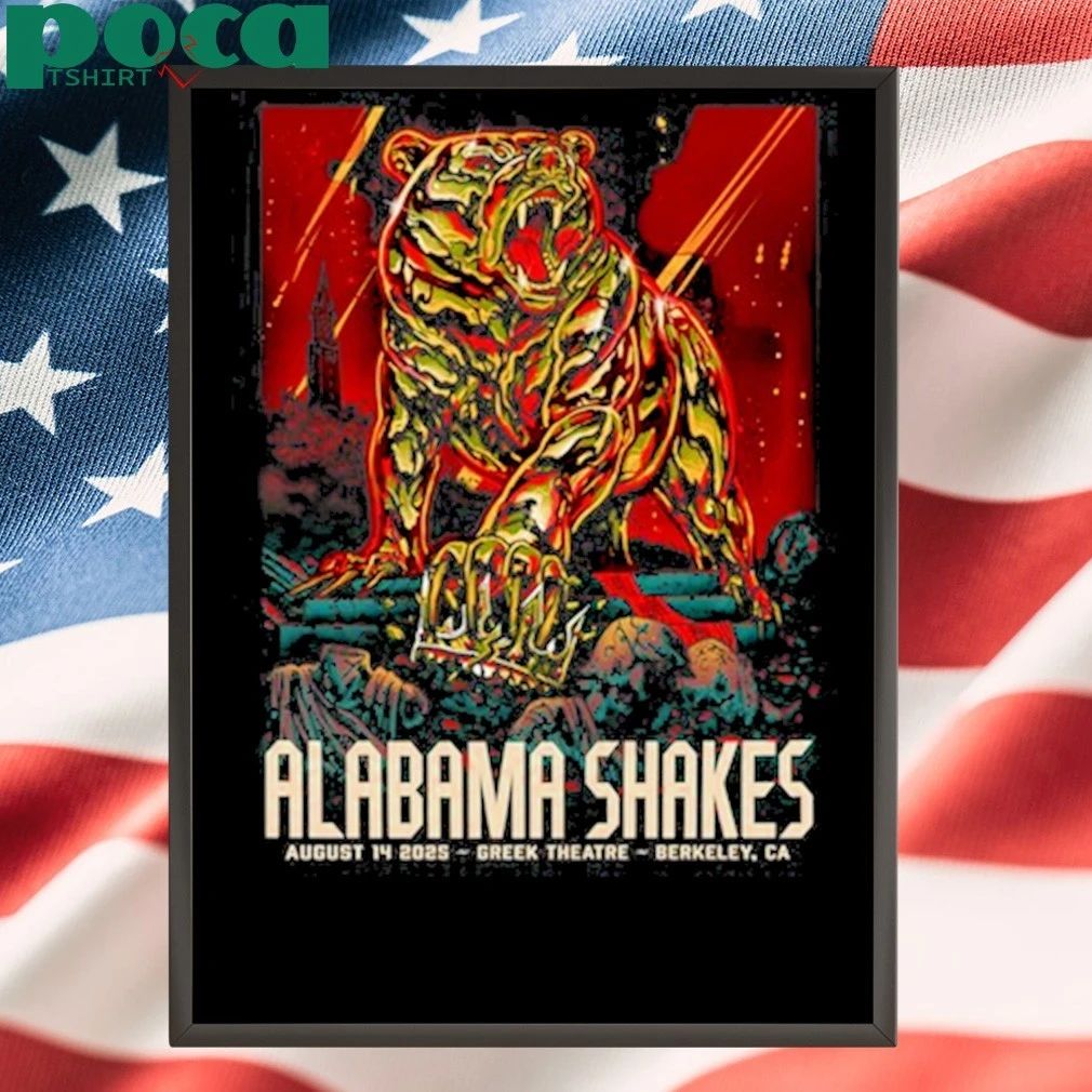 The Greek Theatre-U.C Berkeley in Berkeley, CA August 14 2025 Alabama Shakes shirt