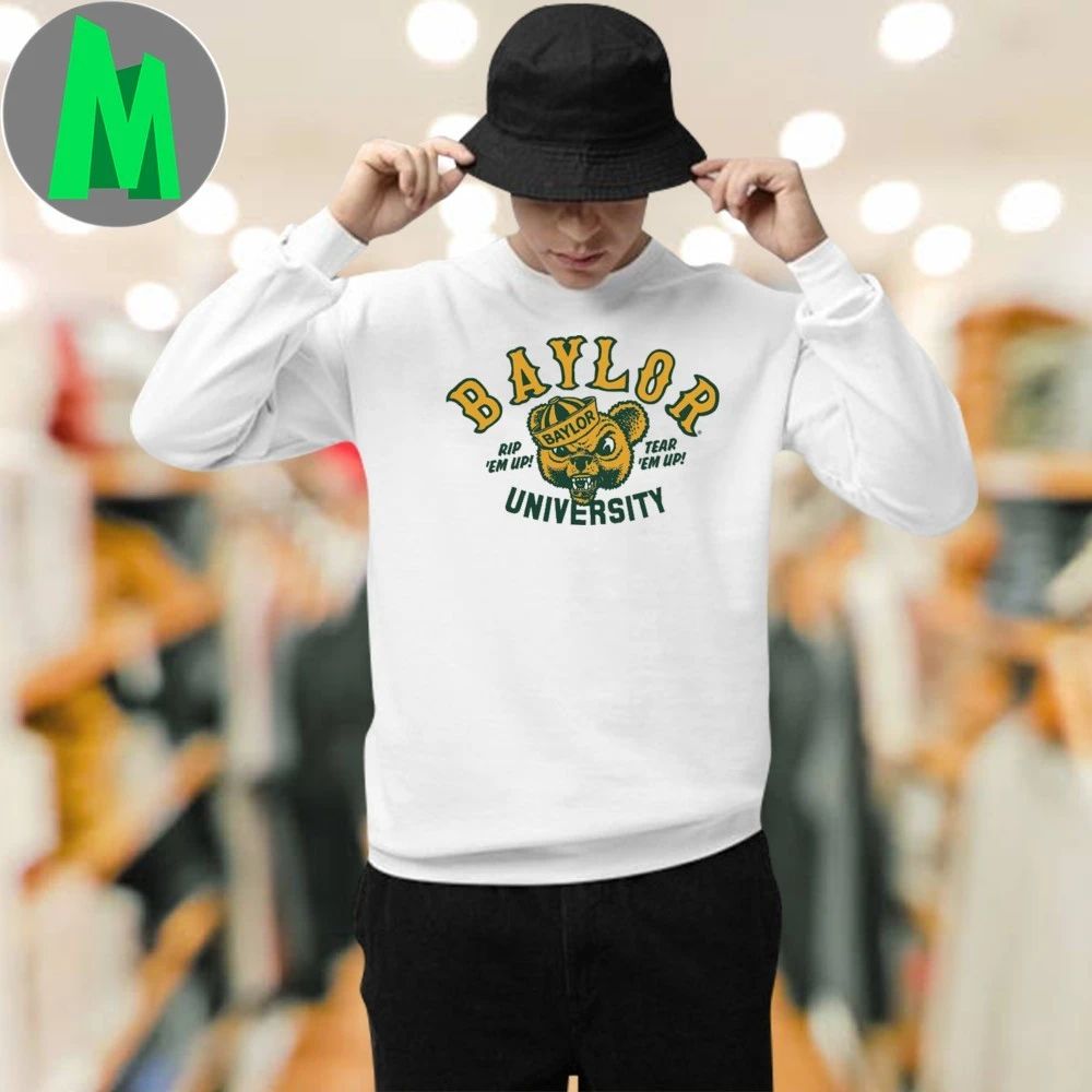 Baylor Sailor Hat Bear Rip ‘Em Up Shirt