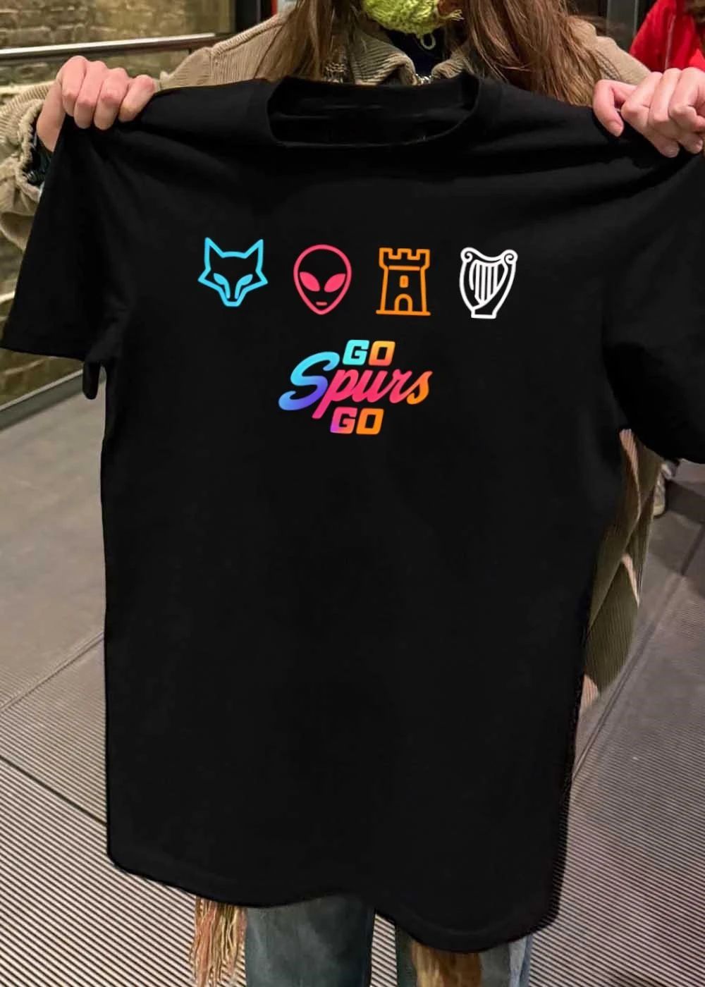 Fox Alien Castle Harp Go Spurs Go Shirt