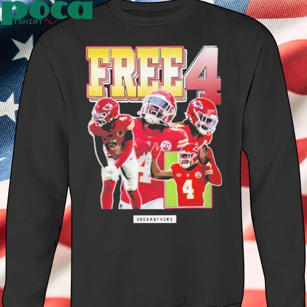 Travis Kelce Free 4 Rashee Rice T-shirt