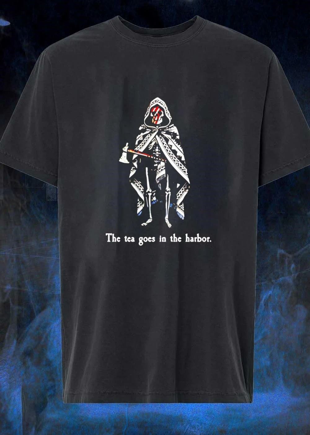 Grim Reaper Boston Tea Party The Tea Goes in the Harbor shirt