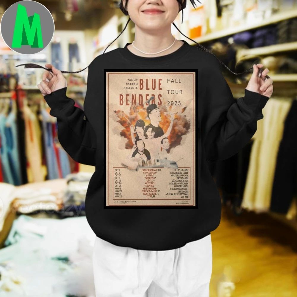 Poster Blue Benders Fall Tour 2025 New Shirt