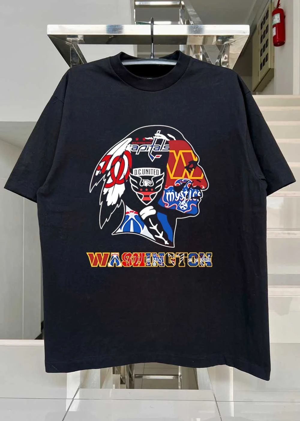 Washington Capitals DC United Mystics Team Logo Sports shirt