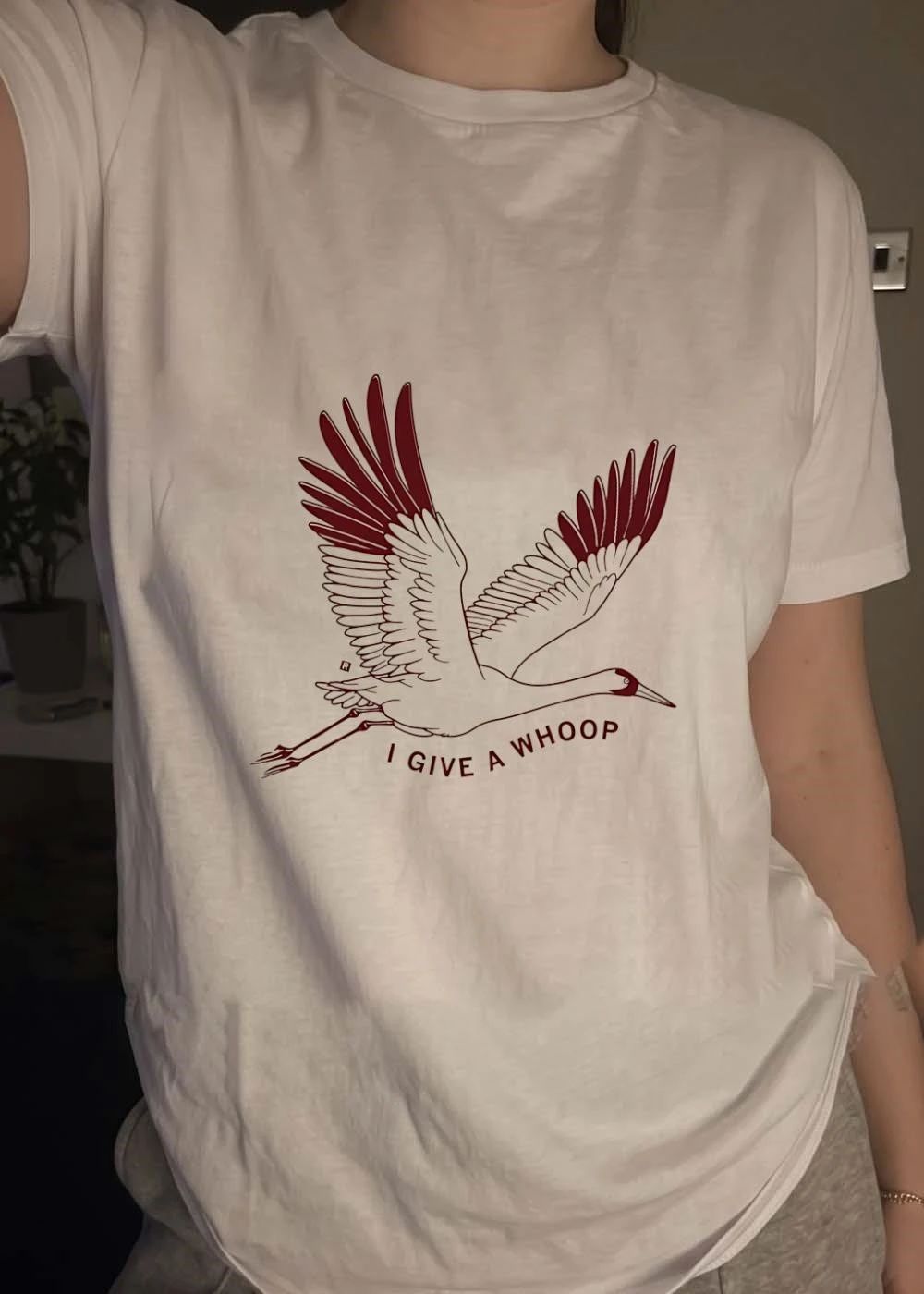 I Give a Whoop Whooping Crane Graphic T-Shirt