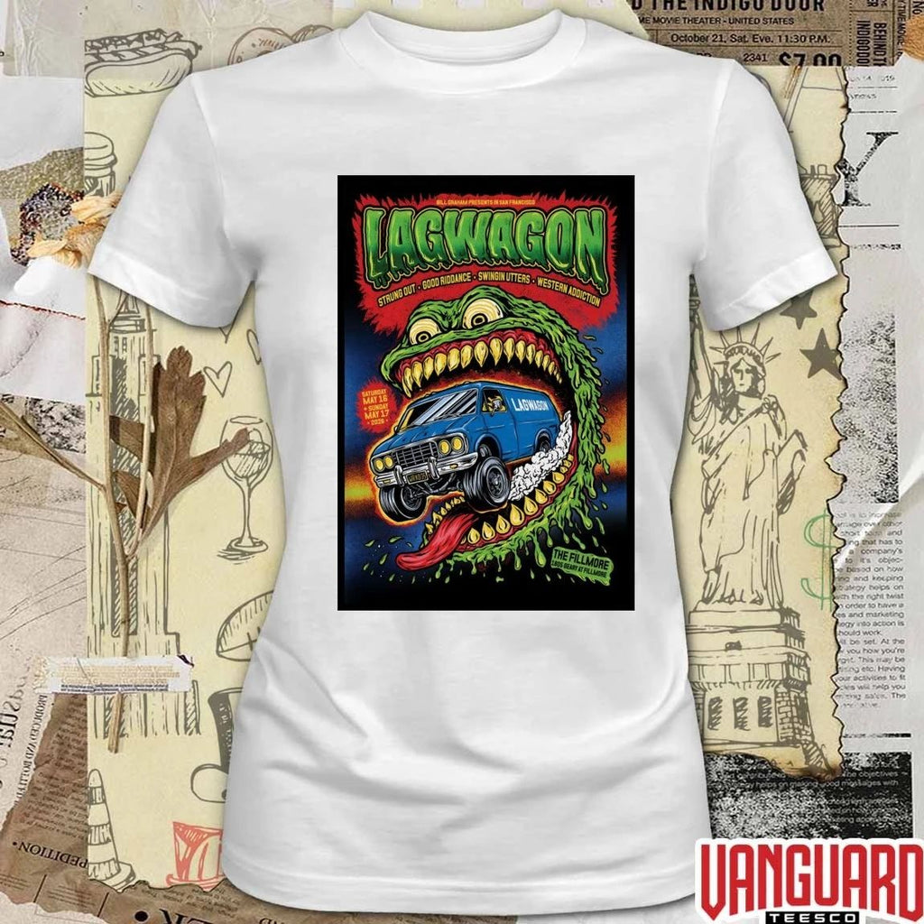 Lagwagon At The Fillmore SF On May 16-17 2026 Poster t-shirt