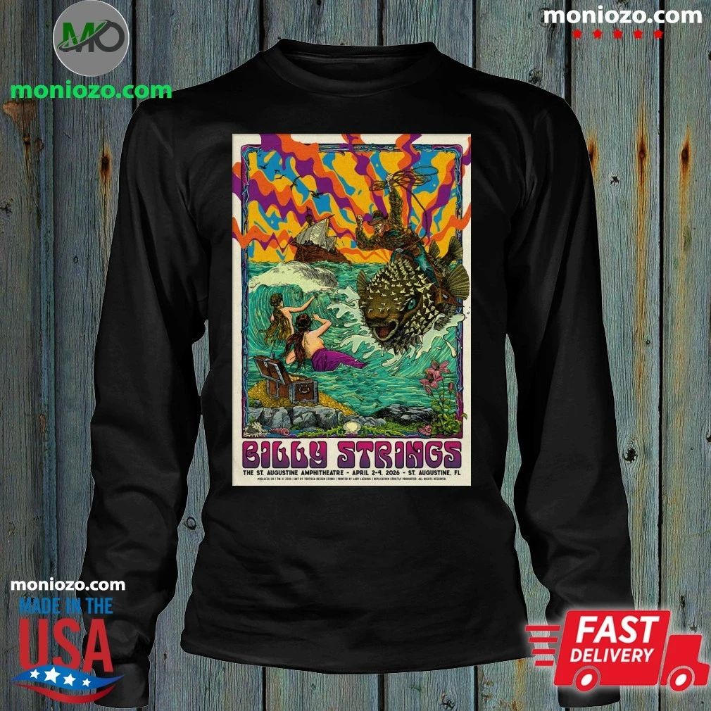 Billy Strings Apr 2-4 2026 Saint Augustine Amphitheatre Saint Augustine, FL Poster Shirt