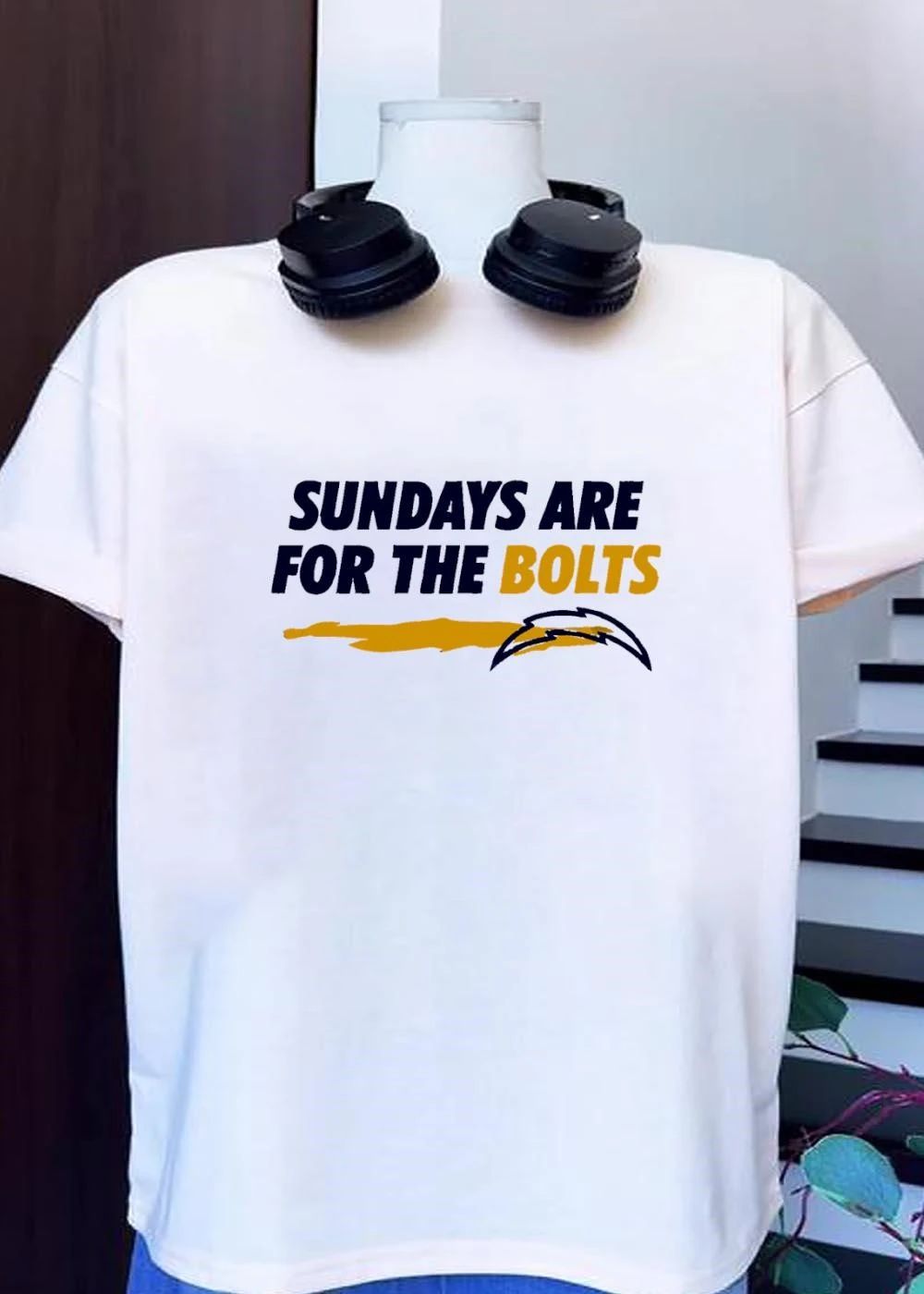 Sundays for the Bolts ‘ Support Your Team with this Los Angeles Chargers T-Shirt
