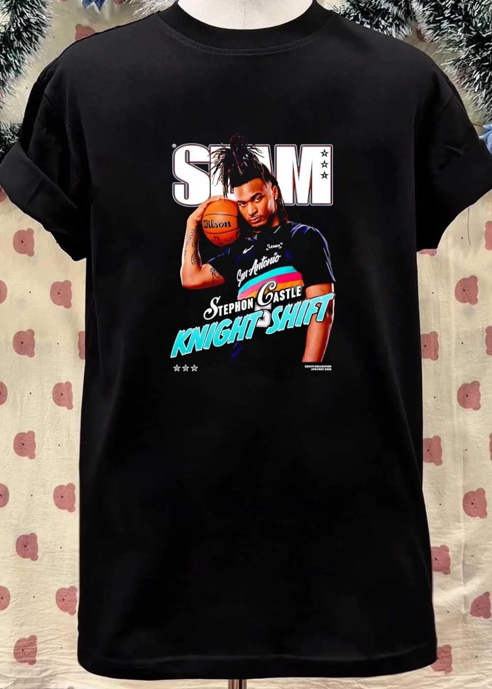 Slam Magazine Stephon Castle Knight Shift San Antonio Spurs shirt