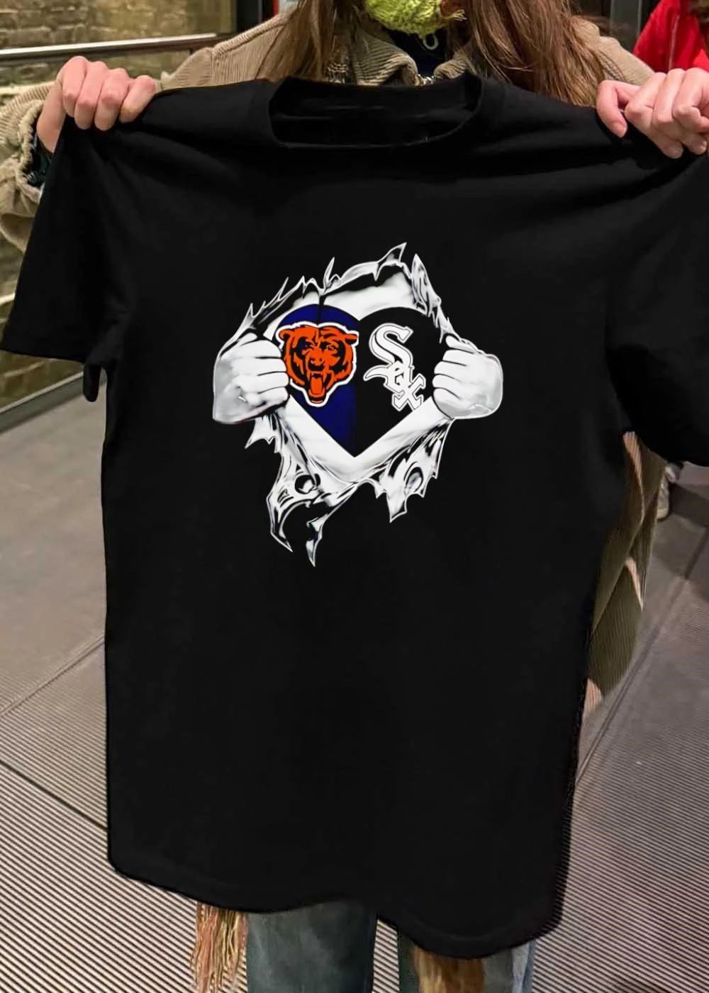 Chicago Fan Gear Show Your Love for the Bears and White Sox T-Shirt