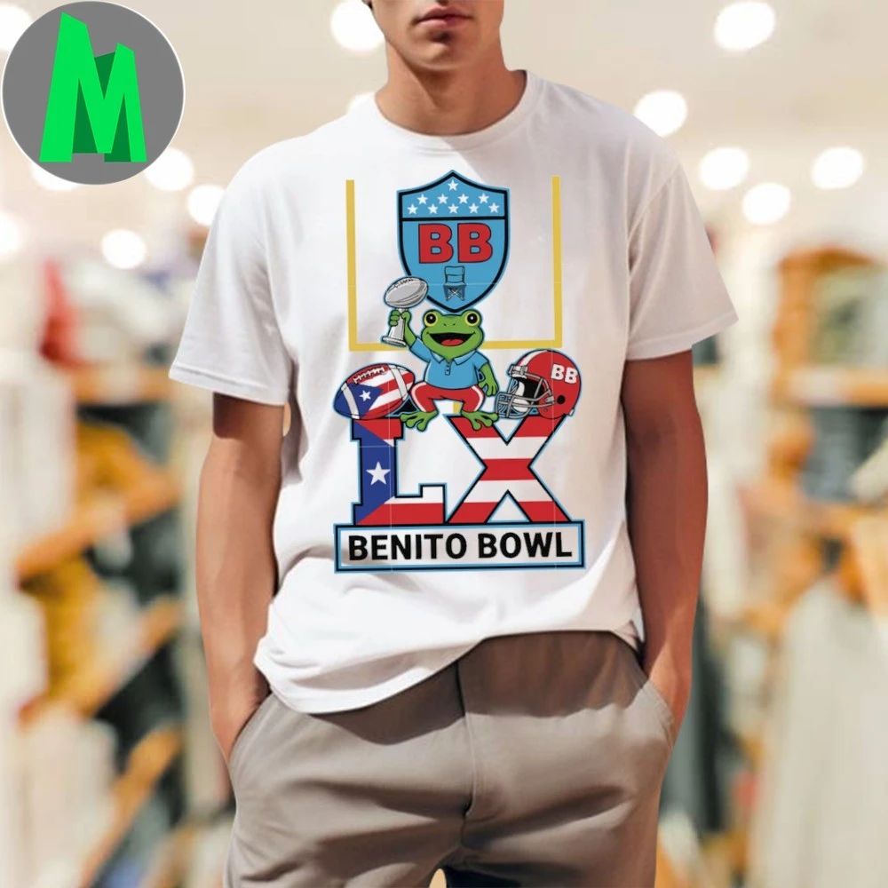 Frog benito bowl frog bad bunny shirt