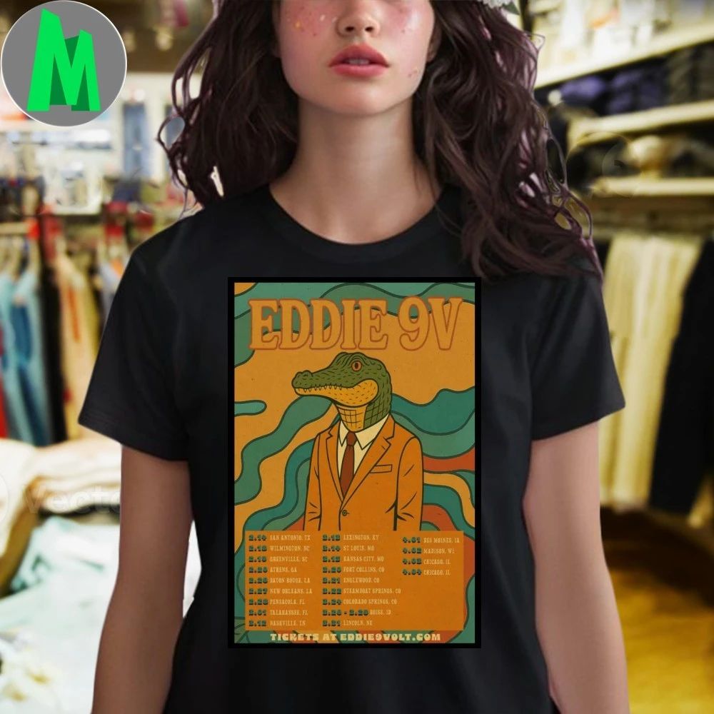 Eddie 9V New Tour 2026 Poster Shirt