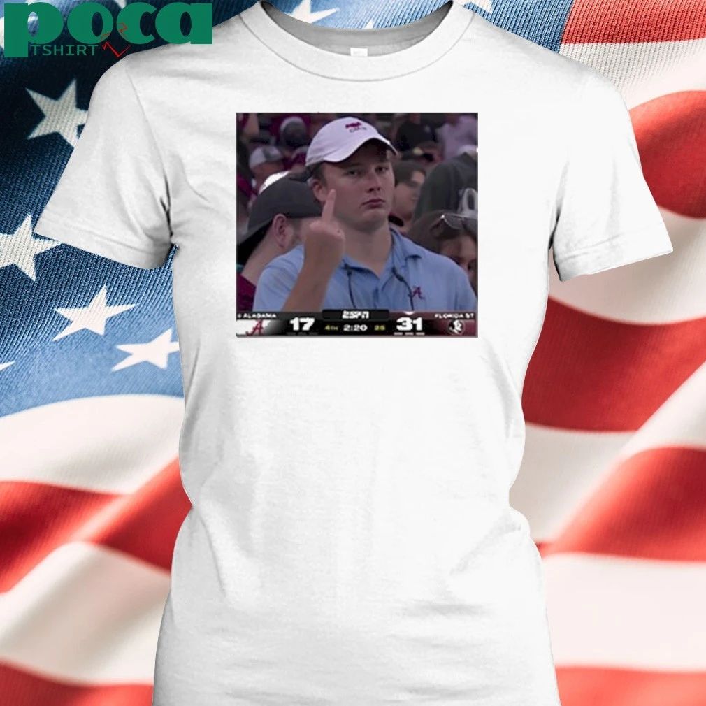 Angry Alabama Fan Middle Finger T-shirt