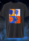 Colorful Pop Art Bison Grid Shirt