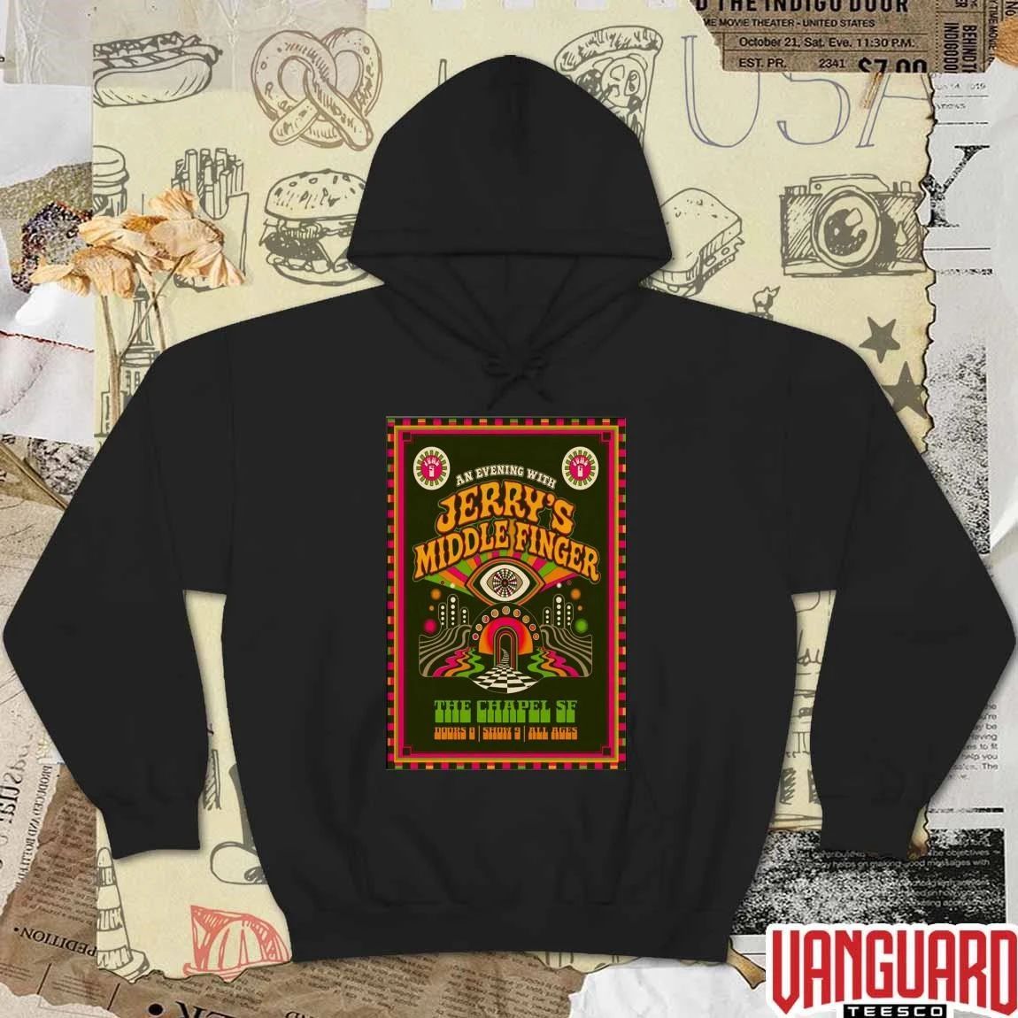 Jerry’s Middle Finger June 5-6 2026 In San Francisco CA Poster t-shirt