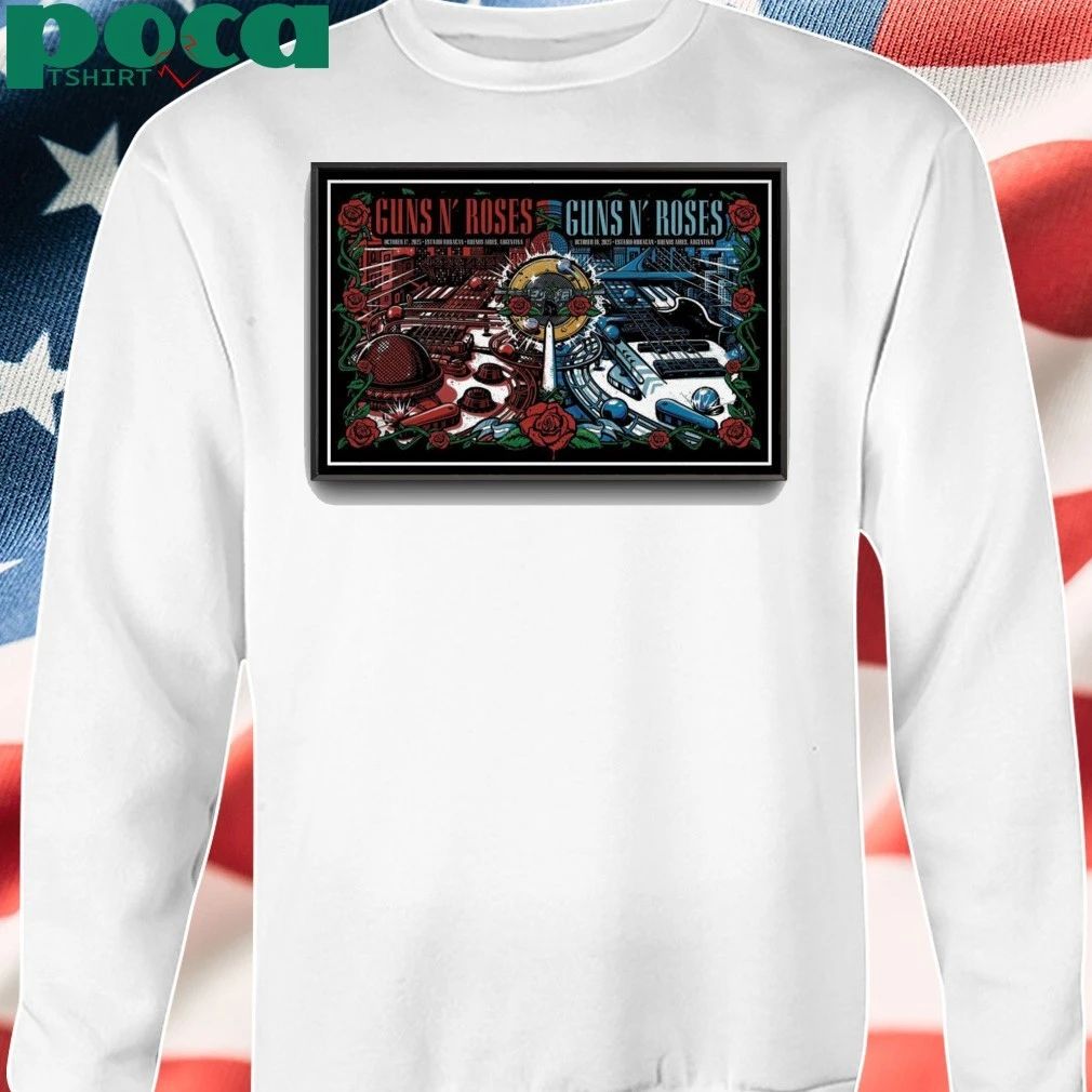 Guns N’ Roses Oct 17–18 2025 Buenos Aires, Argentina Poster shirt