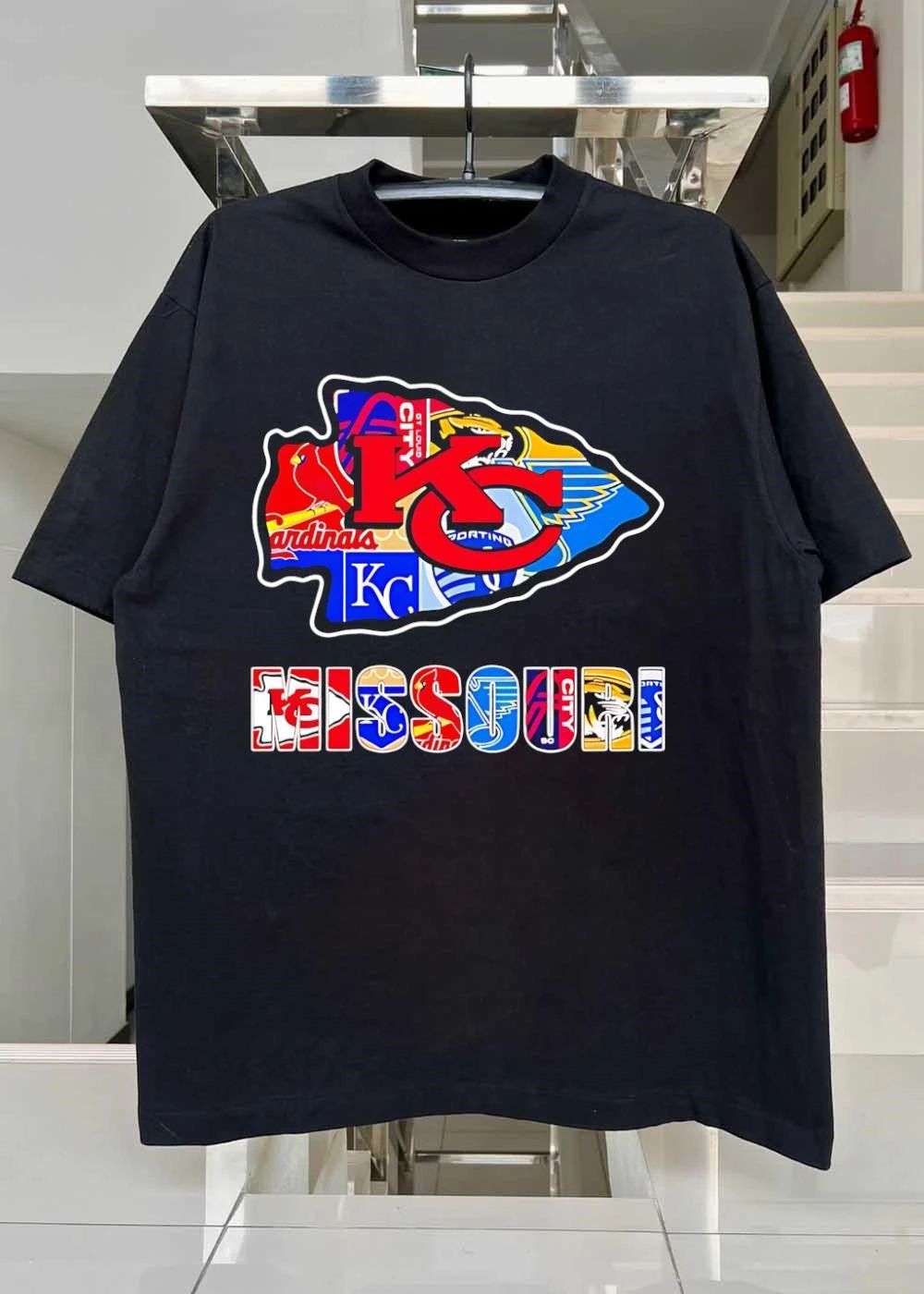 Chiefs Royals Cardinals Blues Sporting arrowhead logo shirt