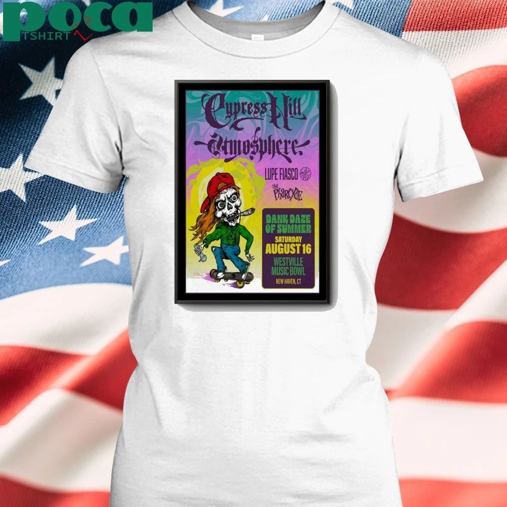 Cypress Hill & Atmosphere August 16, 2025 Westville Music Bowl, New Haven, CT Poster shirt