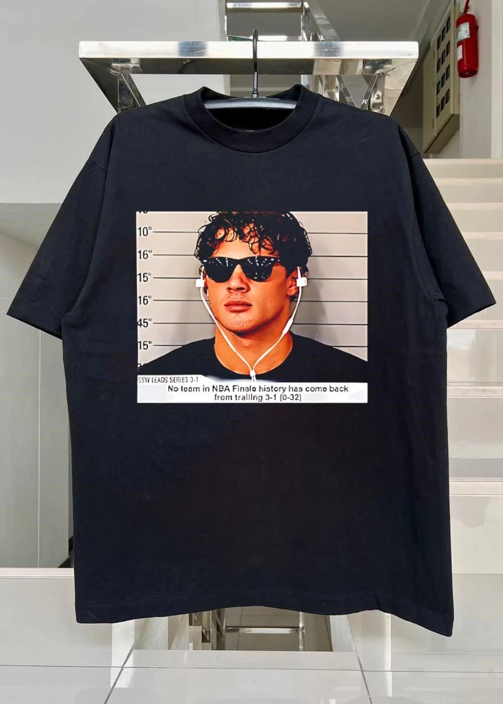 NBA Finals Mugshot No Team has Come Back from Trailing 3-1 T-Shirt